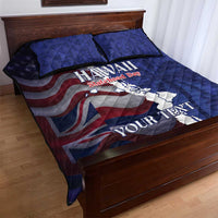 Personalized Hawaii Statehood Day Quilt Bed Set 66th Anniversary - Polynesian Pride