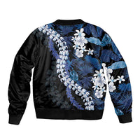 Polu Aloha Hawaii Lei Bomber Jacket Tropical Flowers Elegant Vibe LT14 - Polynesian Pride