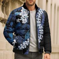 Polu Aloha Hawaii Lei Bomber Puffer Jacket Tropical Flowers Elegant Vibe - Polynesian Pride