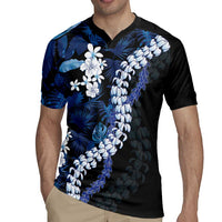 Polu Aloha Hawaii Lei Rugby Jersey Tropical Flowers Elegant Vibe - Polynesian Pride