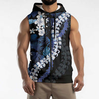 Polu Aloha Hawaii Lei Sleeveless Zip Hoodie Tropical Flowers Elegant Vibe - Polynesian Pride