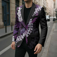 Poni Aloha Hawaii Lei Blazer Tropical Flowers Elegant Vibe - Polynesian Pride