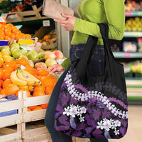 Poni Aloha Hawaii Lei Grocery Bag Tropical Flowers Elegant Vibe - Polynesian Pride