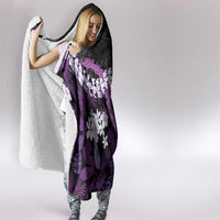Poni Aloha Hawaii Lei Hooded Blanket Tropical Flowers Elegant Vibe LT14 - Polynesian Pride