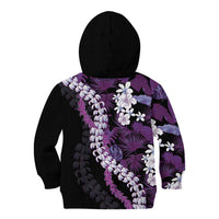 Poni Aloha Hawaii Lei Kid Hoodie Tropical Flowers Elegant Vibe - Polynesian Pride