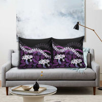 Poni Aloha Hawaii Lei Pillow Cover Tropical Flowers Elegant Vibe - Polynesian Pride