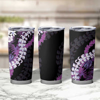 Poni Aloha Hawaii Lei Tumbler Cup Tropical Flowers Elegant Vibe - Polynesian Pride