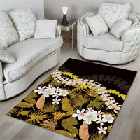 Kula Aloha Hawaii Lei Area Rug Tropical Flowers Elegant Vibe - Polynesian Pride