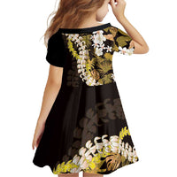 Kula Aloha Hawaii Lei Family Matching Mermaid Dress and Hawaiian Shirt Tropical Flowers Elegant Vibe - Polynesian Pride