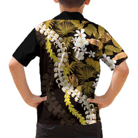 Kula Aloha Hawaii Lei Family Matching Off Shoulder Short Dress and Hawaiian Shirt Tropical Flowers Elegant Vibe LT14 - Polynesian Pride