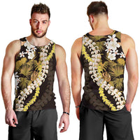 Kula Aloha Hawaii Lei Men Tank Top Tropical Flowers Elegant Vibe - Polynesian Pride