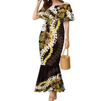 Kula Aloha Hawaii Lei Mermaid Dress Tropical Flowers Elegant Vibe - Polynesian Pride