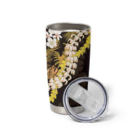 Kula Aloha Hawaii Lei Tumbler Cup Tropical Flowers Elegant Vibe - Polynesian Pride