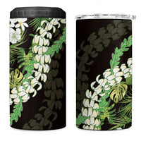 Omaomao Aloha Hawaii Lei 4 in 1 Can Cooler Tumbler Tropical Flowers Elegant Vibe - Polynesian Pride