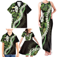 Omaomao Aloha Hawaii Lei Family Matching Tank Maxi Dress and Hawaiian Shirt Tropical Flowers Elegant Vibe - Polynesian Pride