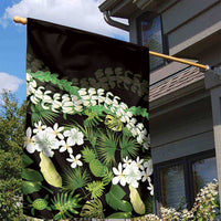 Omaomao Aloha Hawaii Lei Garden Flag Tropical Flowers Elegant Vibe - Polynesian Pride