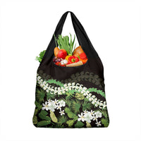 Omaomao Aloha Hawaii Lei Grocery Bag Tropical Flowers Elegant Vibe - Polynesian Pride