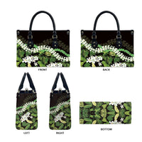 Omaomao Aloha Hawaii Lei Leather Bag Tropical Flowers Elegant Vibe - Polynesian Pride