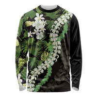 Omaomao Aloha Hawaii Lei Long Sleeve Shirt Tropical Flowers Elegant Vibe - Polynesian Pride
