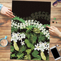 Omaomao Aloha Hawaii Lei Puzzle Tropical Flowers Elegant Vibe LT14 Green - Polynesian Pride
