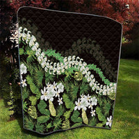 Omaomao Aloha Hawaii Lei Quilt Tropical Flowers Elegant Vibe - Polynesian Pride