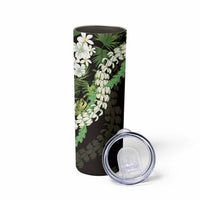 Omaomao Aloha Hawaii Lei Skinny Tumbler Tropical Flowers Elegant Vibe - Polynesian Pride