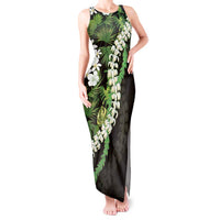 Omaomao Aloha Hawaii Lei Tank Maxi Dress Tropical Flowers Elegant Vibe - Polynesian Pride