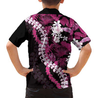 Akala Aloha Hawaii Lei Family Matching Off Shoulder Short Dress and Hawaiian Shirt Tropical Flowers Elegant Vibe - Polynesian Pride