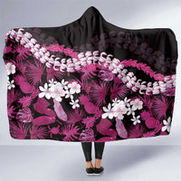 Akala Aloha Hawaii Lei Hooded Blanket Tropical Flowers Elegant Vibe - Polynesian Pride