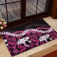Akala Aloha Hawaii Lei Rubber Doormat Tropical Flowers Elegant Vibe LT14 - Polynesian Pride