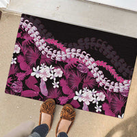 Akala Aloha Hawaii Lei Rubber Doormat Tropical Flowers Elegant Vibe LT14 - Polynesian Pride