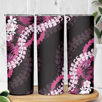 Akala Aloha Hawaii Lei Skinny Tumbler Tropical Flowers Elegant Vibe - Polynesian Pride