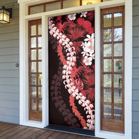 Ulaula Aloha Hawaii Lei Door Cover Tropical Flowers Elegant Vibe - Polynesian Pride