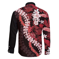 Ulaula Aloha Hawaii Lei Family Matching Off Shoulder Short Dress and Hawaiian Shirt Tropical Flowers Elegant Vibe LT14 - Polynesian Pride