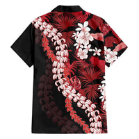 Ulaula Aloha Hawaii Lei Family Matching Short Sleeve Bodycon Dress and Hawaiian Shirt Tropical Flowers Elegant Vibe - Polynesian Pride