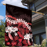 Ulaula Aloha Hawaii Lei Garden Flag Tropical Flowers Elegant Vibe - Polynesian Pride