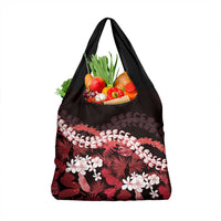Ulaula Aloha Hawaii Lei Grocery Bag Tropical Flowers Elegant Vibe - Polynesian Pride