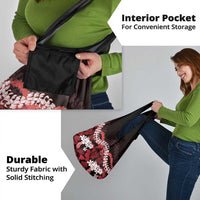 Ulaula Aloha Hawaii Lei Grocery Bag Tropical Flowers Elegant Vibe - Polynesian Pride