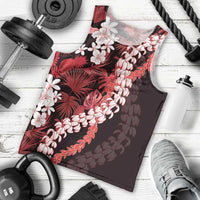 Ulaula Aloha Hawaii Lei Men Tank Top Tropical Flowers Elegant Vibe - Polynesian Pride