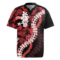 Ulaula Aloha Hawaii Lei Rugby Jersey Tropical Flowers Elegant Vibe - Polynesian Pride