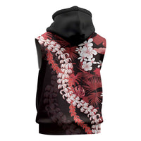Ulaula Aloha Hawaii Lei Sleeveless Zip Hoodie Tropical Flowers Elegant Vibe LT14 - Polynesian Pride
