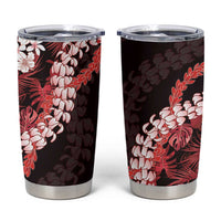 Ulaula Aloha Hawaii Lei Tumbler Cup Tropical Flowers Elegant Vibe - Polynesian Pride