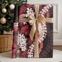 Ulaula Aloha Hawaii Lei Wrapping Paper Tropical Flowers Elegant Vibe - Polynesian Pride