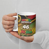 Vanuatu Independence Day Ceramic Mug Chibi Boar Proud To Be A Ni-Van