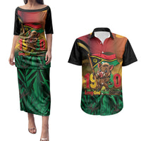 Vanuatu Independence Day Couples Matching Puletasi and Hawaiian Shirt Chibi Boar Proud To Be A Ni-Van LT14 Multicolor - Polynesian Pride