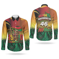Vanuatu Independence Day Couples Matching Puletasi and Long Sleeve Button Shirt Chibi Boar Proud To Be A Ni-Van LT14 - Polynesian Pride
