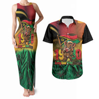 Vanuatu Independence Day Couples Matching Tank Maxi Dress and Hawaiian Shirt Chibi Boar Proud To Be A Ni-Van LT14 Multicolor - Polynesian Pride