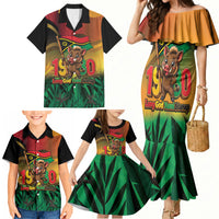 Vanuatu Independence Day Family Matching Mermaid Dress and Hawaiian Shirt Chibi Boar Proud To Be A Ni-Van LT14 - Polynesian Pride