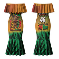 Vanuatu Independence Day Family Matching Mermaid Dress and Hawaiian Shirt Chibi Boar Proud To Be A Ni-Van LT14 Mom's Dress Multicolor - Polynesian Pride
