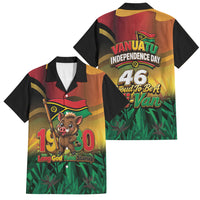Vanuatu Independence Day Family Matching Short Sleeve Bodycon Dress and Hawaiian Shirt Chibi Boar Proud To Be A Ni-Van LT14 Dad's Shirt - Short Sleeve Multicolor - Polynesian Pride